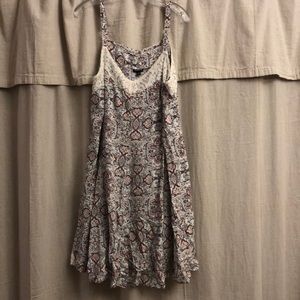 Torrid floral and lace dress